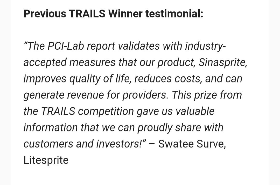 Have a #HealthTech innovation that can make #primarycare providers' lives easier and reduce #burnout? Don't miss @CambiaGrove #TRAILScompetition deadline OCT 1! See what prior winner @Litespritegames Swatee Surve said about working with us @UWPCILab thru this competition.