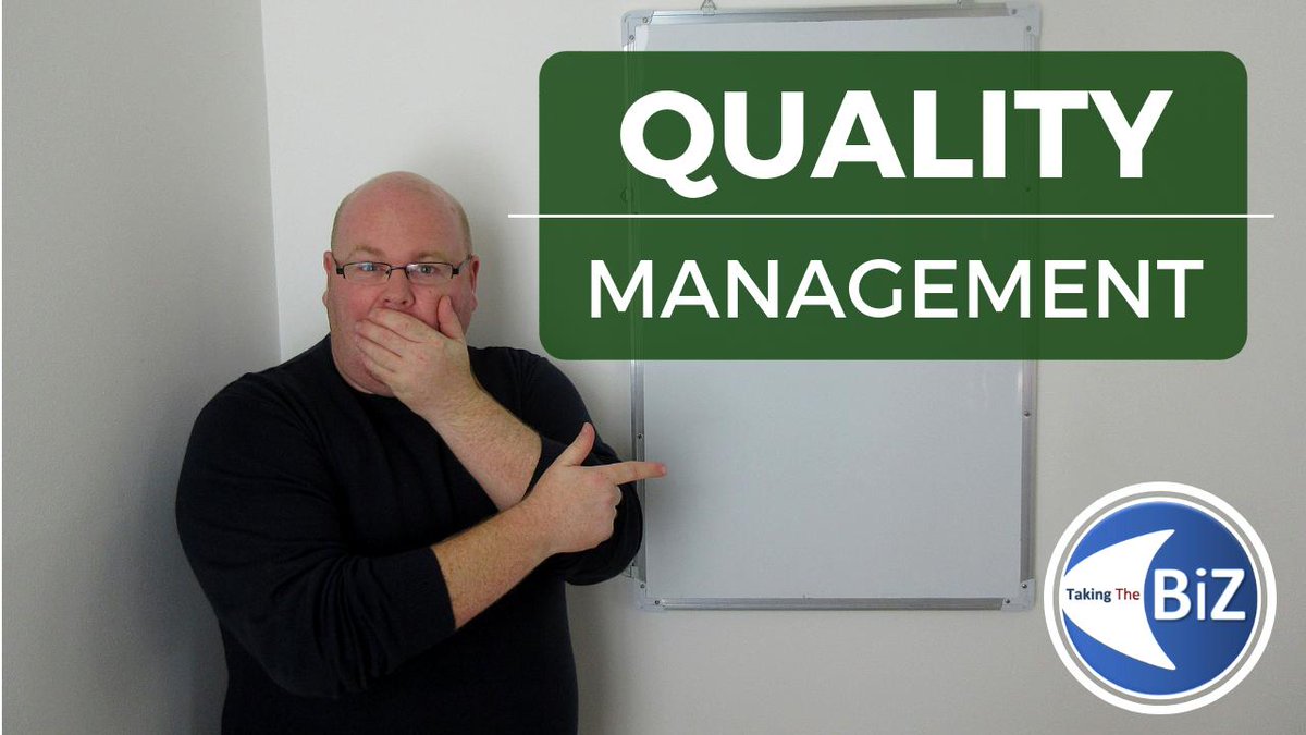 TakingTheBiz's tweet photo. A new video is available this evening on the YouTube channel on quality management. Follow the link to check it out...

https://t.co/AMcBbkGGSh https://t.co/tMxGysxVwb