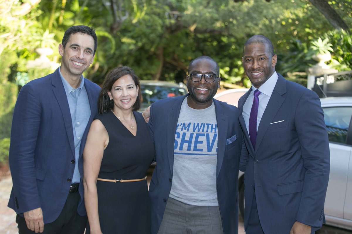 ShevrinJones's tweet photo. Thank you @matthaggman and @DanetLinares for opening your doors to #TeamShev supporters!
To my Rattler brother & friend, @AndrewGillum , thank you for making the case that this election is not only about me, but it’s about all of us leaning in to do our part. #WEthePEOPLE https://t.co/uzRKTZX2uH