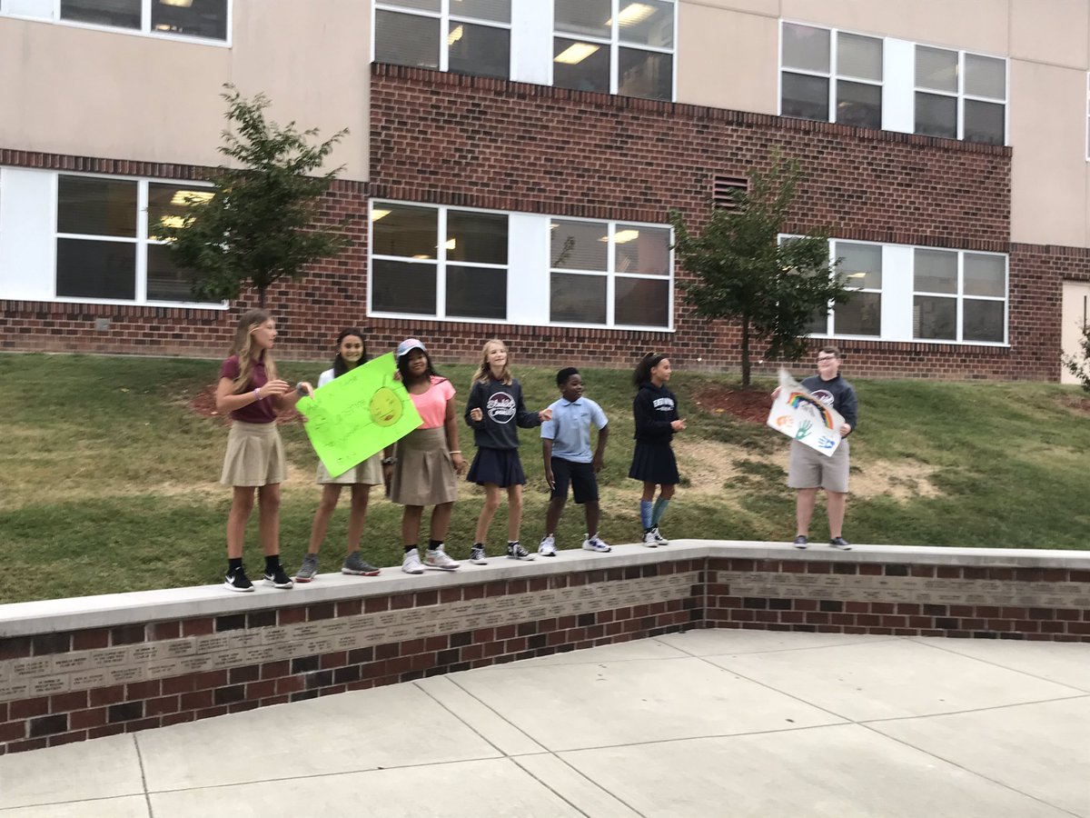 EASTWAKEACADEMY's tweet photo. “Start with Hello” ambassadors for today! Thanks to @ZebulonPoliceNC @ZebulonFD @DanForestNC #WeB4MeEWA https://t.co/6AwRrWwOye