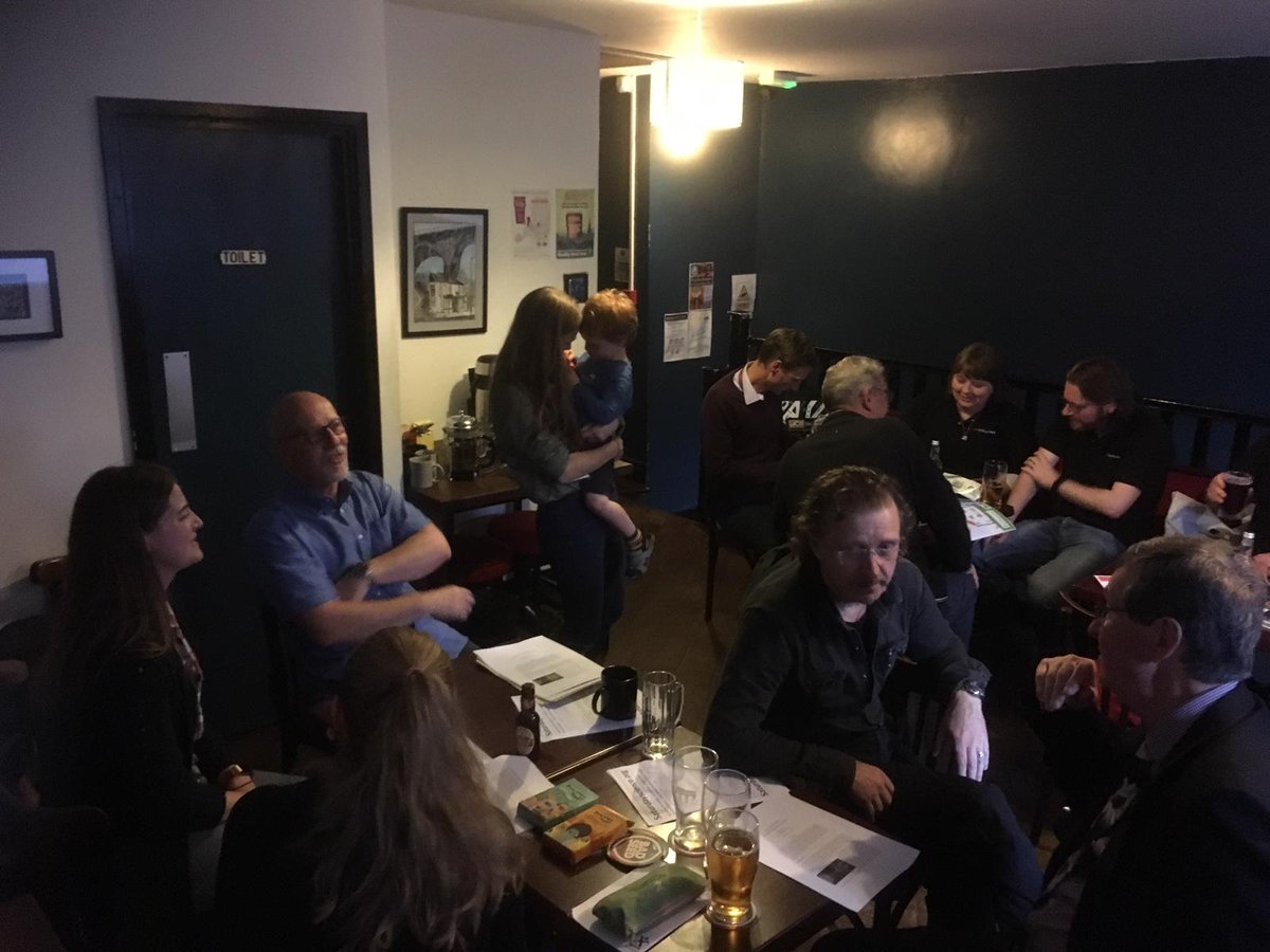 IoPNorthEast's tweet photo. We are @ChatPhysics in real life tonight in Durham at our inaugural Physics Friends meeting @PhysicsNews @IOPTeaching @ogdentrust https://t.co/27iTqjTggO