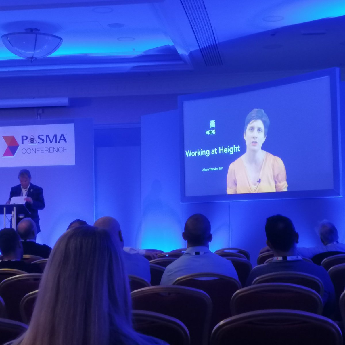dfoy2's tweet photo. Great message to support today's #PASMAconf from @alisonthewliss and @WorkHeight_appg 

#workatheight @PASMALtd https://t.co/y1OJxGgSyD