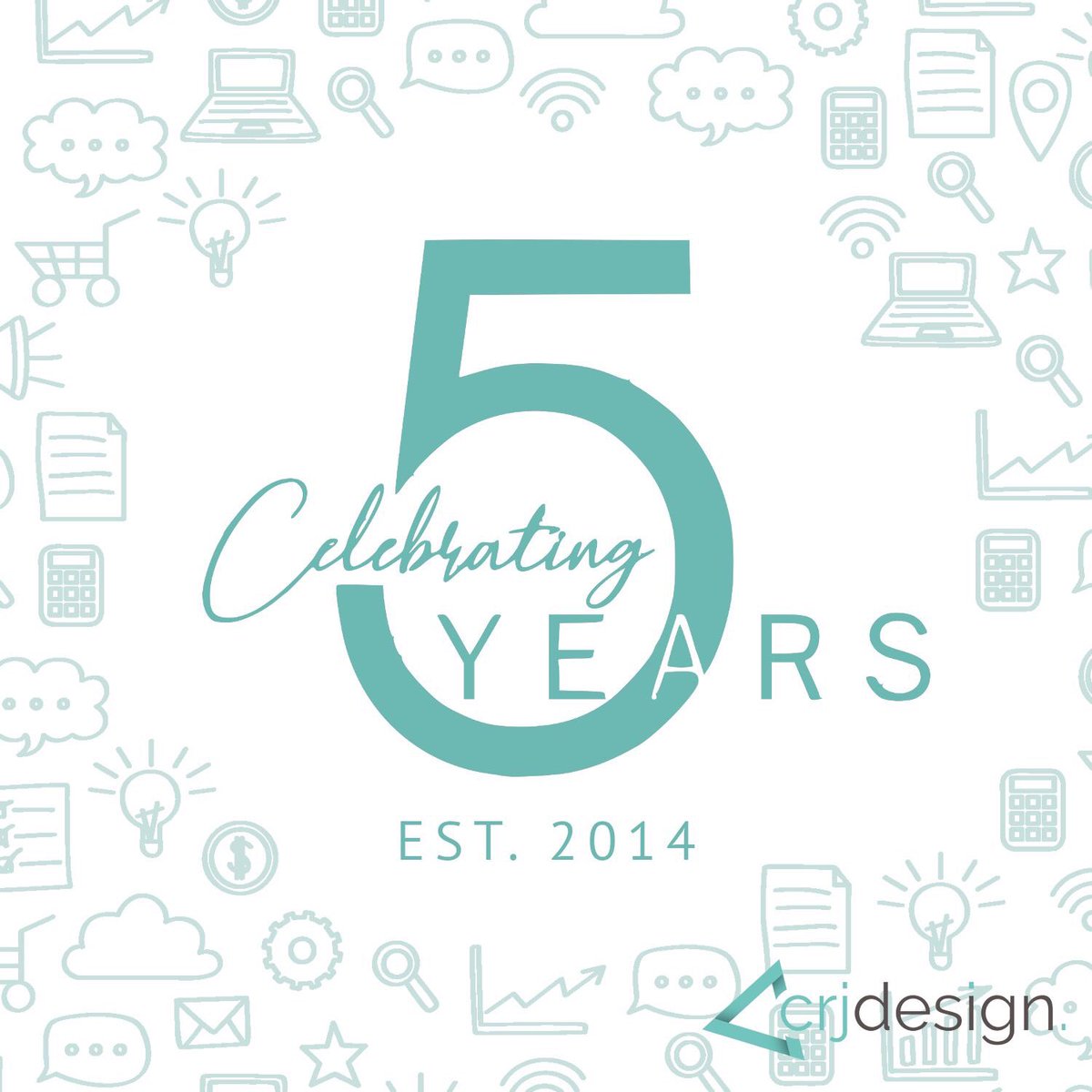CRJ_Design's tweet image. Today marks CRJ Design&apos;s 5th year of trading! A massive thank you to all of our clients, past and present, for supporting us! Here&apos;s to many more years 🥂