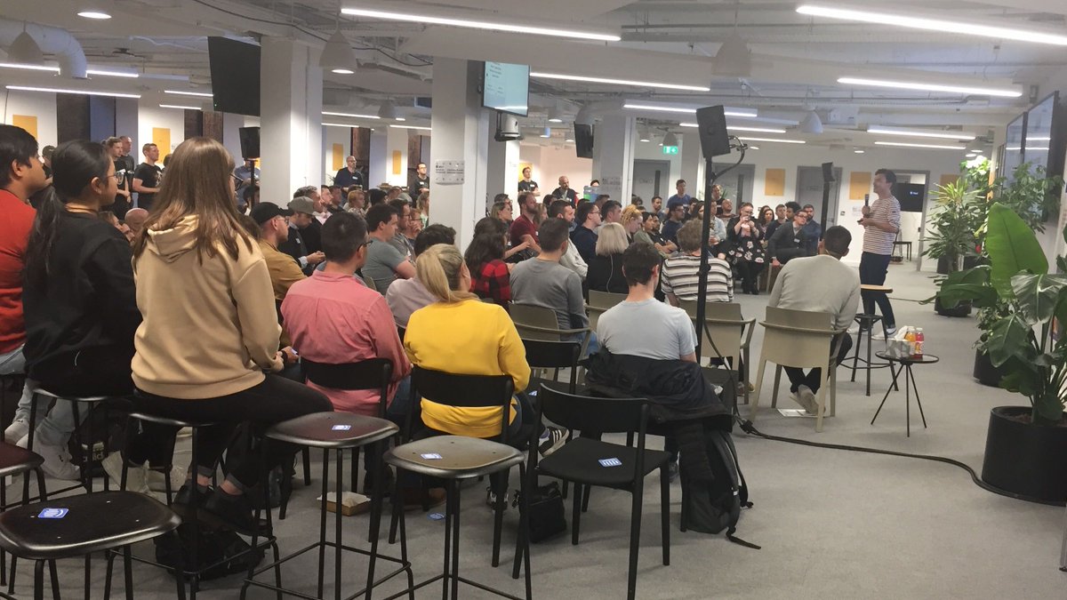 IntercomEng's tweet photo. #BuildingIntercom Dublin is kicking off! 🙌  Thanks for coming out to meet us. https://t.co/SggOSPY14m