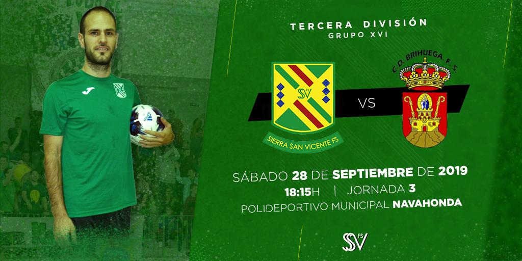 ssv_fs's tweet photo. 🆙 ¡Queremos seguir sumando! Tras lograr nuestra primera victoria en Tercera División ante FD Mora FS, este sábado (18:15h) recibimos en Navahonda a CD Brihuega FS, un rival de gran trayectoria en nuestro deporte.

#DelSierraSoy #UnMismoEspíritu https://t.co/009BgU9Iyn