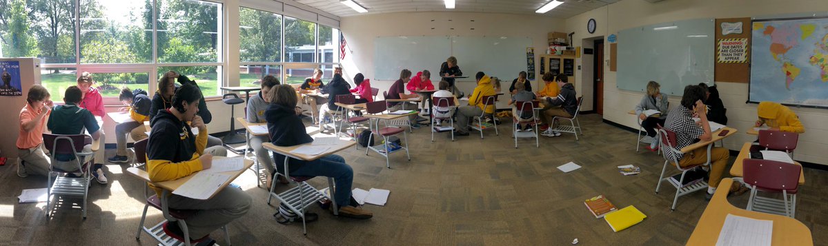 Using #AgeOfEnlightenment ideas to reflect on our own school community. The conversations and collaboration that occur during this lesson are always so wonderful. So grateful <a href="/b_pearson/">Brent Pearson</a> shared this with me! #vianneystl