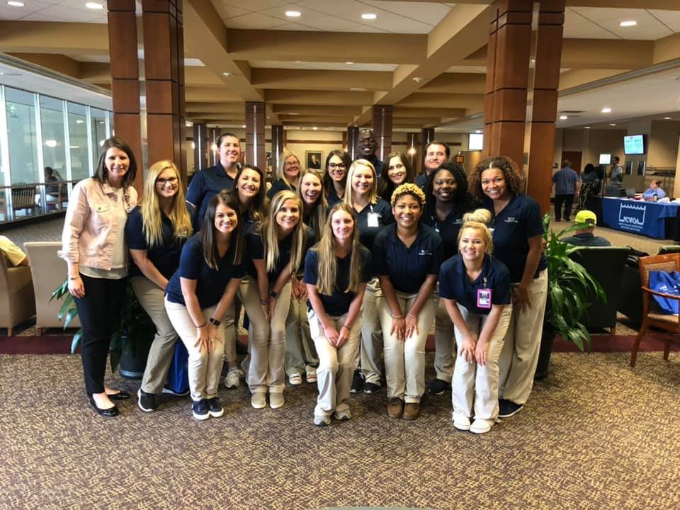 RCCCedu's tweet photo. Our second-year occupational therapy assistant students are spending part of their day learning about “tools of the trade” at the N.C. Assistive Technology Vendor Fair in Raleigh. They’re going to be knowledgeable and dedicated professionals! #RCCCOTA https://t.co/RBN0L1bpBF