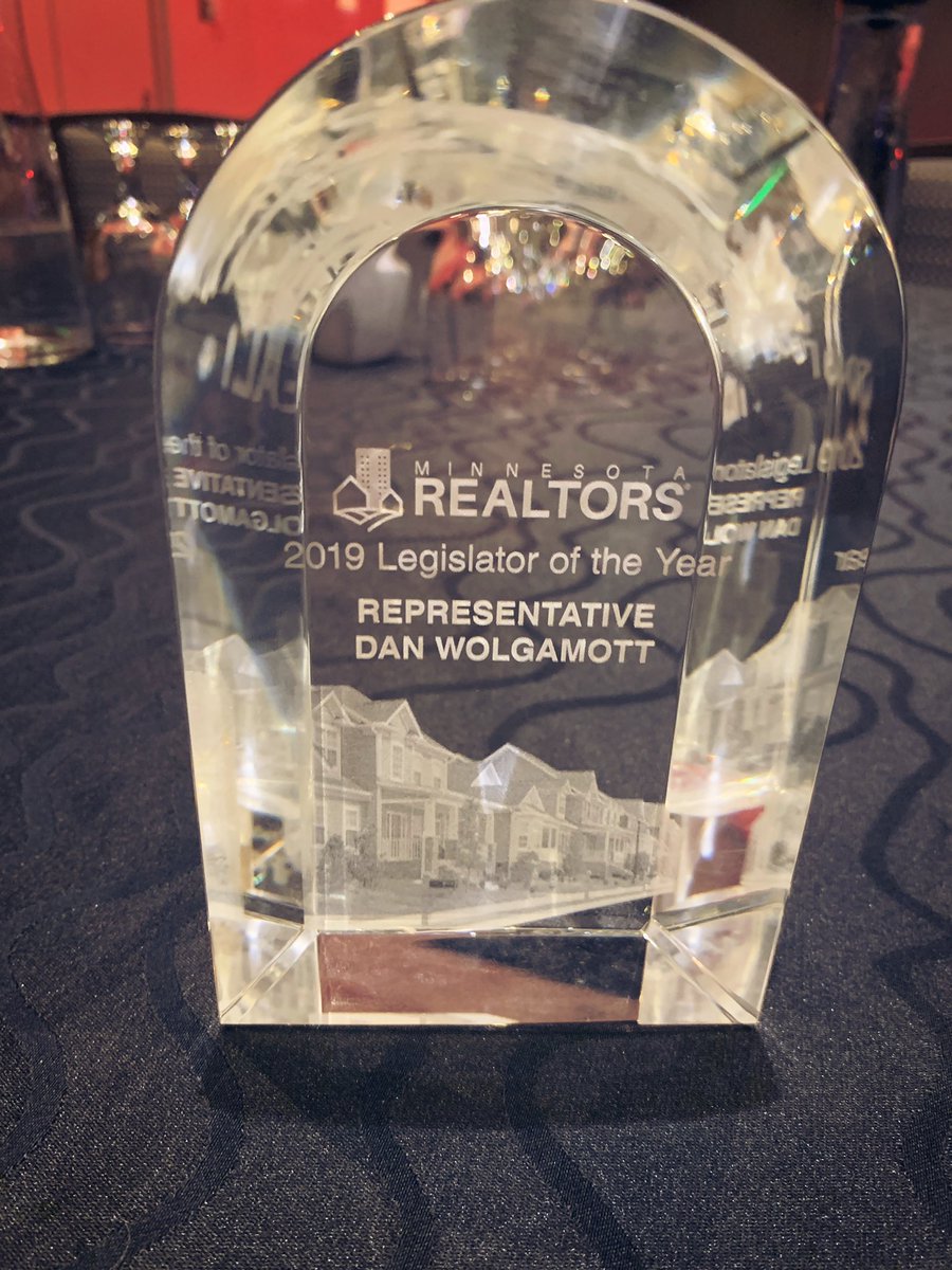 Every Minnesotan deserves a safe place to call home 🏡❤️

I am honored to have been named the 2019 <a href="/MinnREALTORS/">Minnesota REALTORS</a> “Legislator of the Year” in the House and will continue to partner with them to help Minnesotans have access to quality, affordable housing! 

#REALTORSunite #MNunite