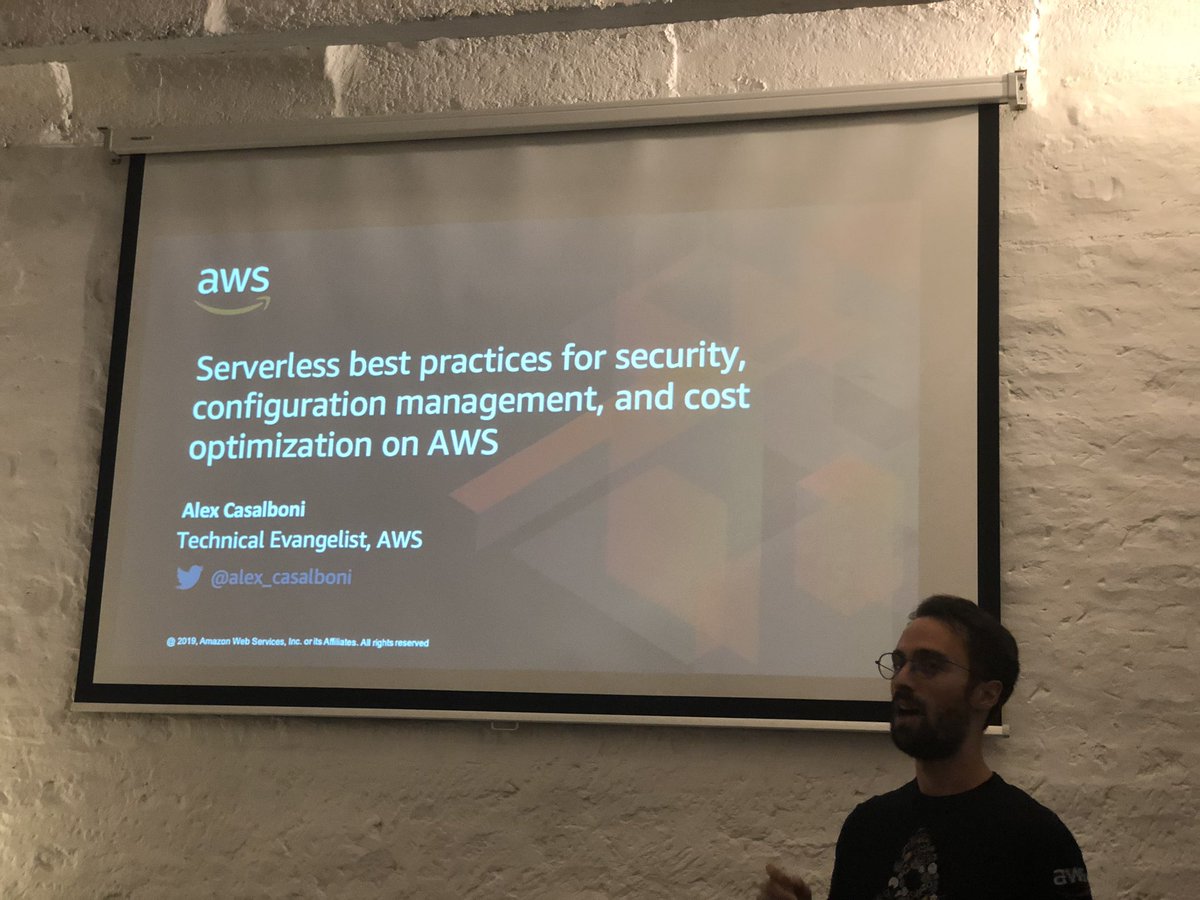 dejankrsmanovic's tweet image. Great tips on AWS Lambda cost optimization from @alex_casalboni at  @ServerlessBGD. Writing cost effective code becomes more and more important nowadays! #aws #Serverless