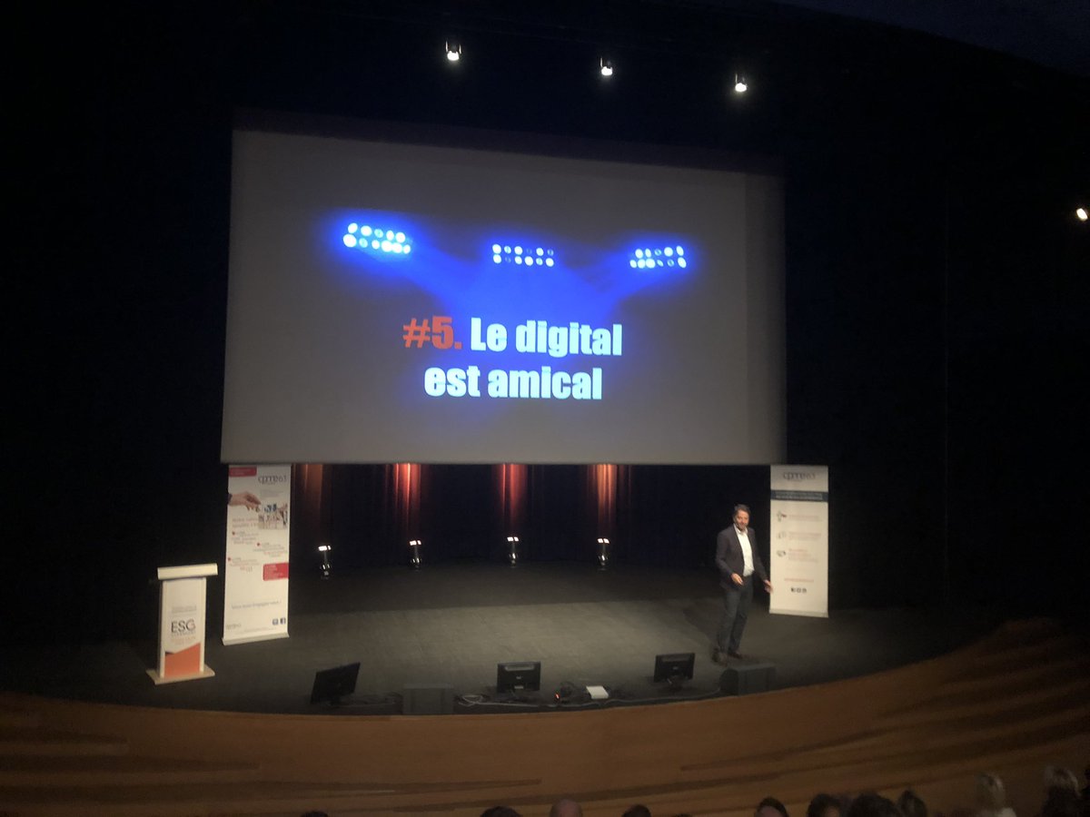 namblard's tweet photo. Conférence de @vendeursdelite avec @CPME_PuydeDome et @ESCClermont pour rebooster notre capacité à vendre à l'air du digital #digital #vendeurdelite #emotion https://t.co/5fb034nFT8