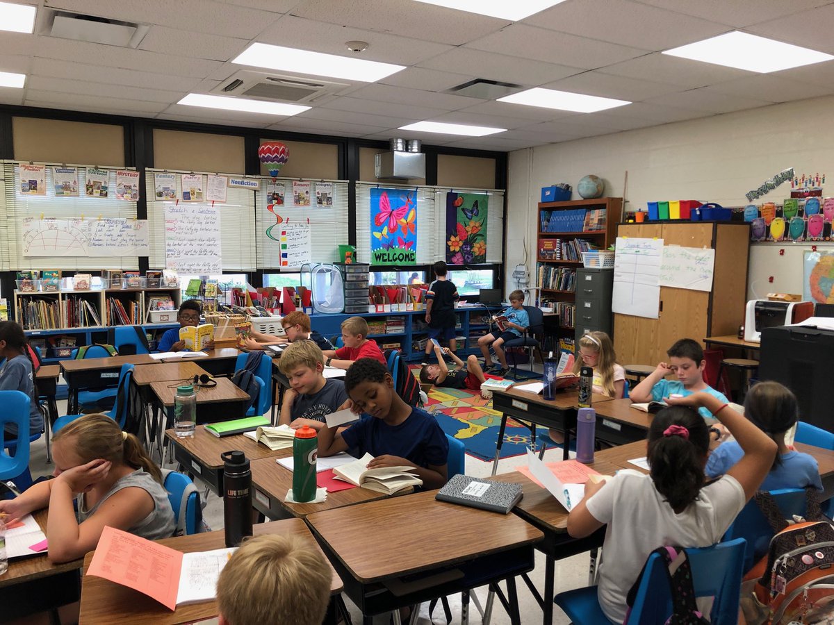 4th grade is reading to find character traits. #beartavernpride