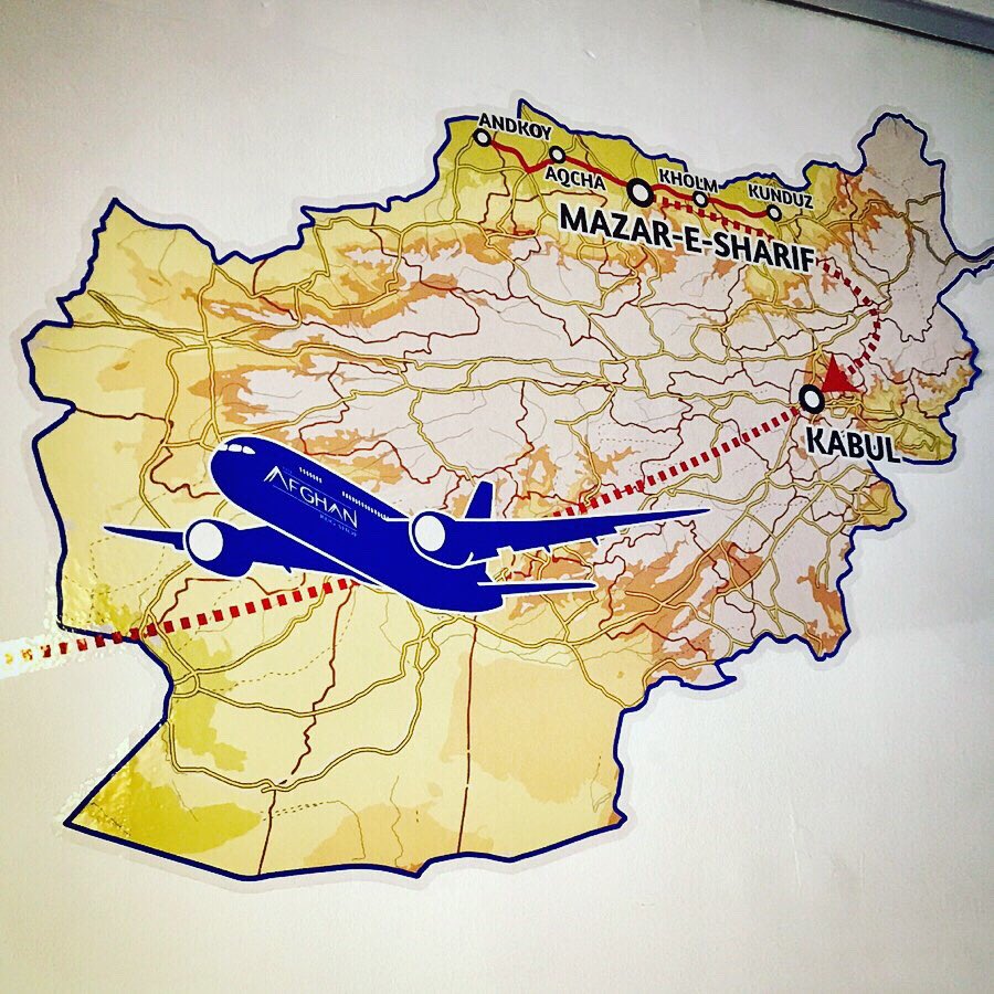 afghanrugshop's tweet photo. We have a large map/graphic on our wall that shows our customers the origin and journey of all our fairtrade rugs, from Mazar-e-Sharif, via Bagram (Kabul), Dubai and Paris.
#afghanrugshop #rugs #handwoven #handmade #luxuryrugs #labelstep @Afghanaid @LivingWageUK https://t.co/v91gLF3gkH