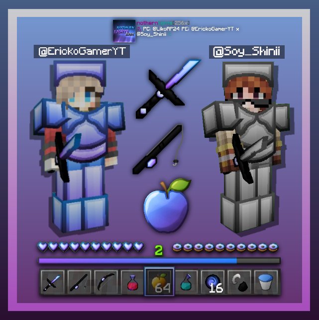 ErickoGamerYT's tweet image. ϟ ♡ Nothern Lights [256x] ♡ 

▪Version: 1.2 / 1.4 / 1.7 / 1.8/ 1.9 / 1.10 / 1.11 / 1.12 

◆ Credits:
▪ PC: @LikoRP24

▪ PE: @ErickoGamerYT × @Soy_Shinii

◆ Resolution:
▪ Items: [32x][256x]
▪ Blocks: [32x]

Like ❤ And RT 🔄? 

◆ DL: mediafire.com/download/2ea74…