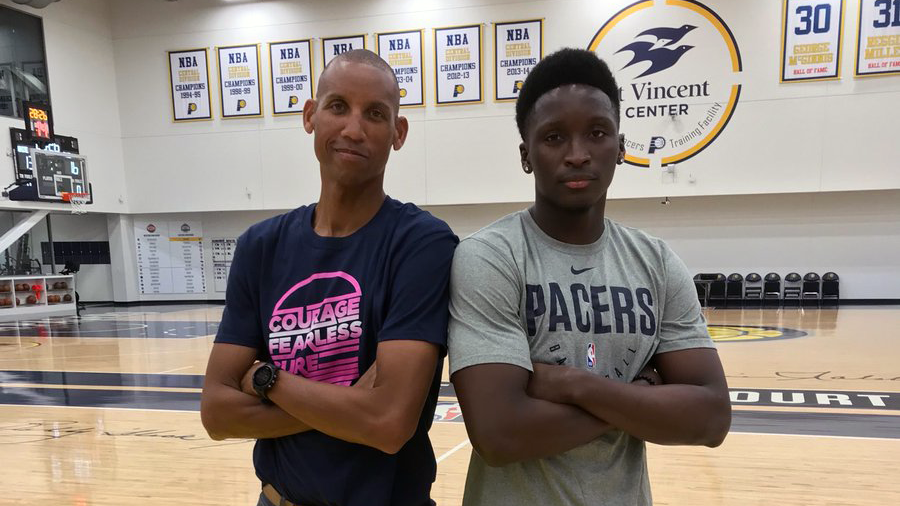 Pacers's tweet photo. Name a more iconic duo... I'll wait. https://t.co/5m9TDdiwfY
