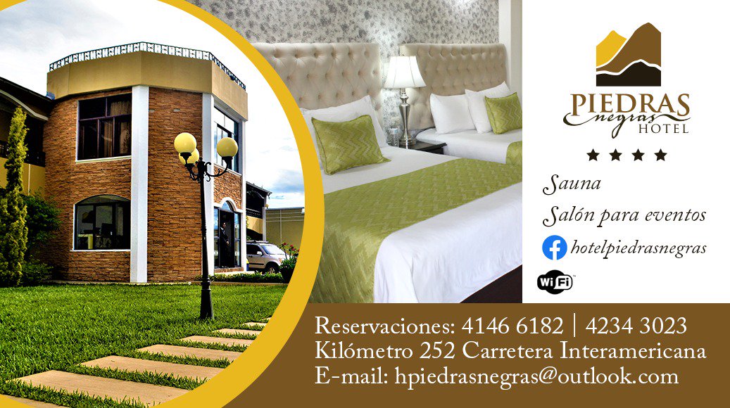 H_PiedrasNegras's tweet photo. Hotel Piedras Negras en Huehuetenango.
Te esperamos!
@H_PiedrasNegras https://t.co/y5e7BAFXto