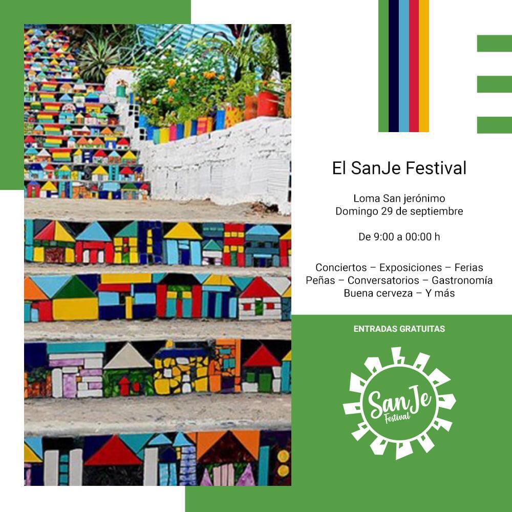 Artesanos, exposiciones de artistas plásticos, concierto de músicos nacionales, gastronomía típica, recorridos turísticos por la loma y mucho más se espera para la Feria de la Loma realizada en el marco del SanJe Fest. Se realizará el Domingo 29 de septiembre desde las 09:00 hs.
