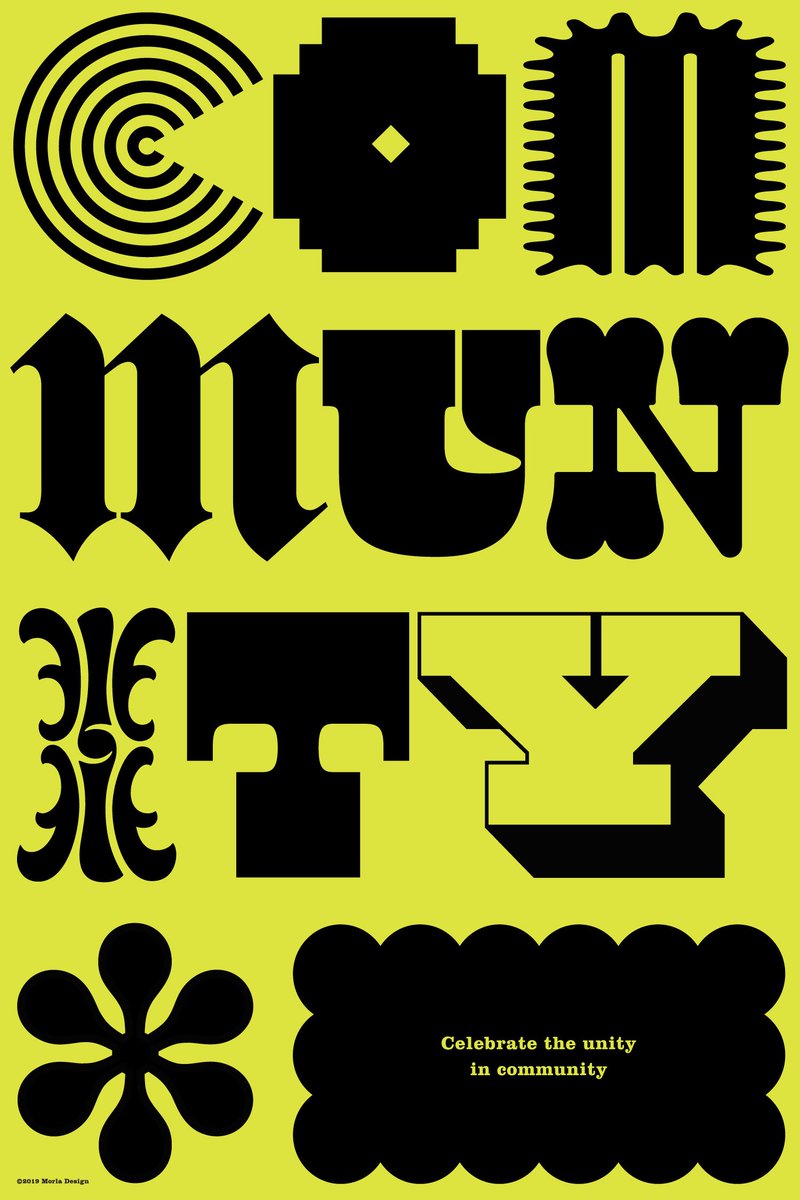 CommUnity' limited edition poster designed by 
<a href="/morladesign/">Jennifer Morla</a> for <a href="/AIGAdesign/">AIGA</a>, <a href="/sfdesignweek/">San Francisco Design Week</a> and <a href="/wearemucho/">Mucho</a>

Limited editions of this poster are available for purchase! 
plotnetprints.com/poster/communi…