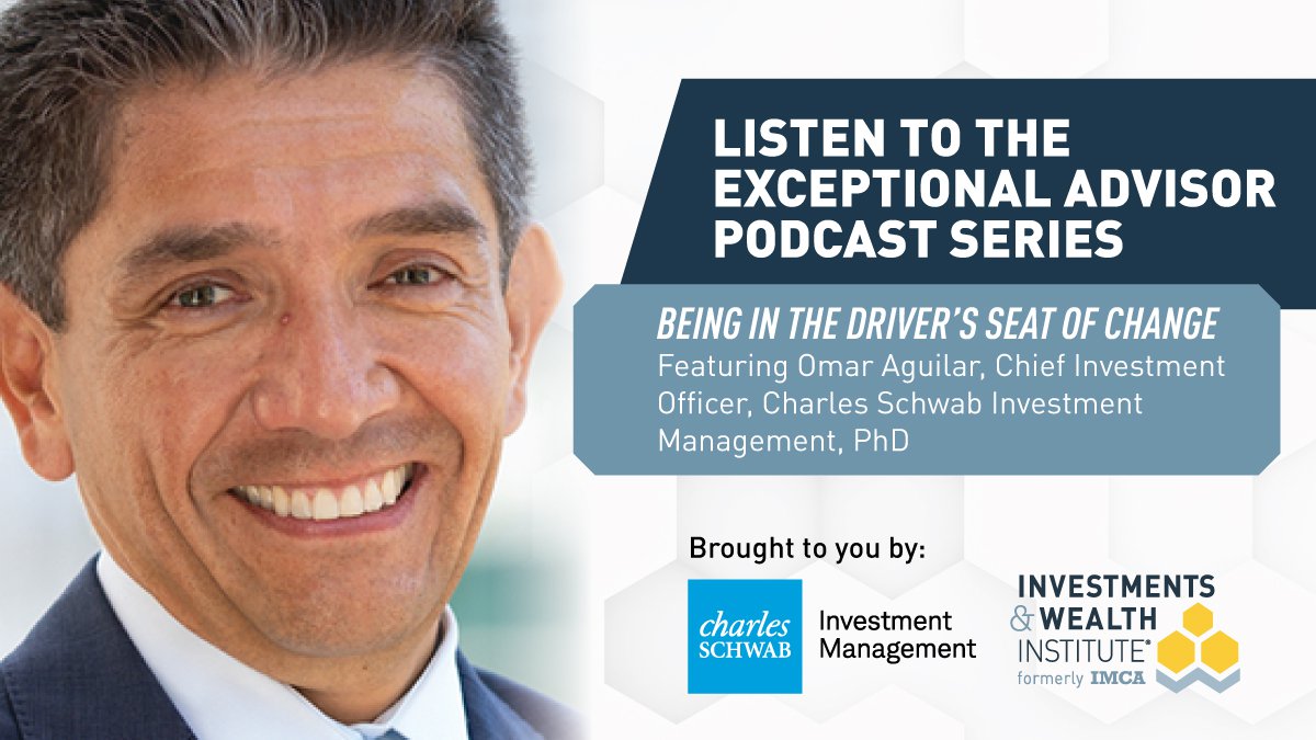 iw_inst's tweet photo. Being in the Driver’s Seat of Change with Omar Aguilar, Ph.D. - This Episode of the Exceptional Advisor Podcast series is brought to you be Institute in partnership with Charles Schwab. Listen here:
https://t.co/B9dmkEoqhw
#BeFiweek #charlesschwab @CharlesSchwab https://t.co/dtFahTC7Pq