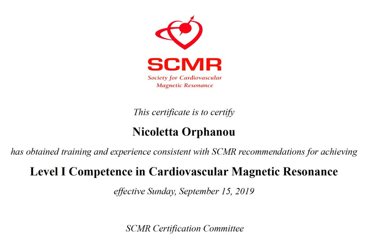 Nicoletta Orphanou Baby Steps Entering In An Exciting Field Of Cmr Scmr