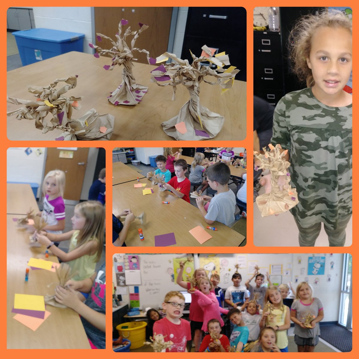 fmteducare's tweet photo. Older Educare made deciduous trees losing their leaves out of brown lunch bags 🍁🍂🧡 DYK, deciduous trees lose their leaves annually?  #OlderEducare #HowCuteAreThese #WeMadeThis #WeLoveFall #WeWantSweaterWeather 🧡 https://t.co/djdU9F6ZAG