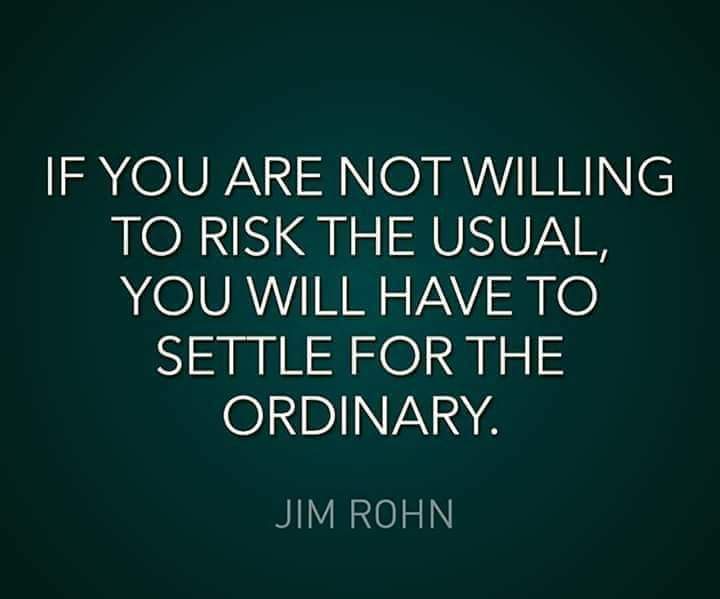 iamladyjaecelyn's tweet photo. If You Are Not Willing To Risk The Usual, You Will Have To Settle For The Ordinary.
Jim Rohn
#Risk #TakeRisks #BeExtraordinary #WhyBeOrdinary #AimHigh #LiveOnPurpose https://t.co/kqAKg3bKAI