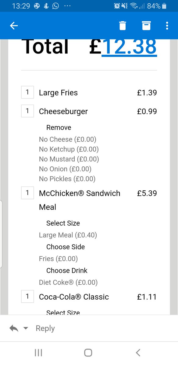 DemButton's tweet image. Nothing like ordering a plain burger from @McDonalds via @ubereats_uk and getting just the 2 buns. Then complaining and receiving 99p.. what kind of service is this. I actually wanted cheese too! 

😐 #wherestheburger 👀