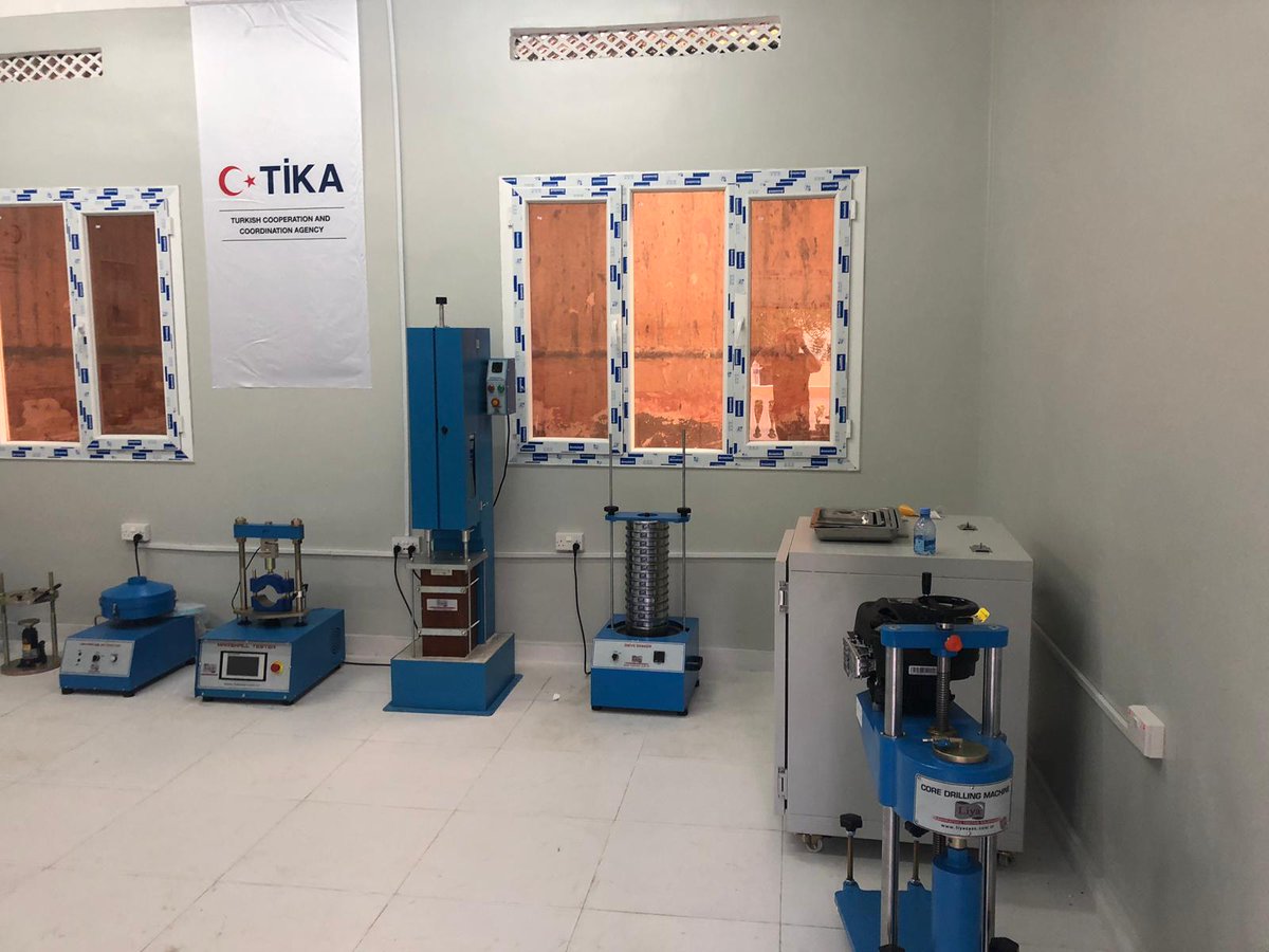 TikaSomalia's tweet photo. TİKA constructed Engineering Lab contains concrete &amp; Building laboratory, Soil &amp; asphalt laboratory and water analyze Laboratory in Mogadishu University. in order to enhance the capacity  all Engineering students in Somalia. https://t.co/t0opXzSoWe
