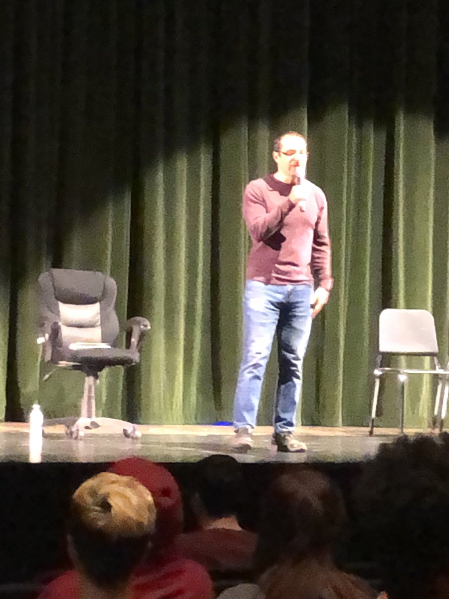 RobintobinTobin's tweet image. Author Paolo Bacigalupi came to TVHS. What a wonderful author and speaker. #library #librarylife
