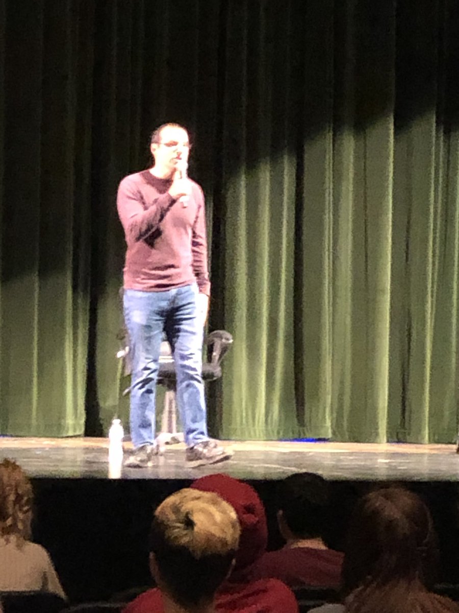 RobintobinTobin's tweet image. Author Paolo Bacigalupi came to TVHS. What a wonderful author and speaker. #library #librarylife