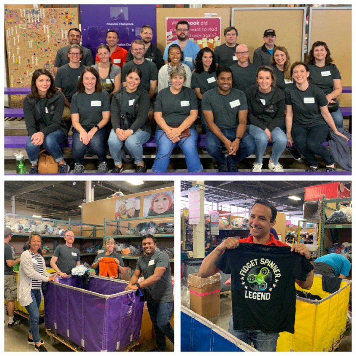 accent_tx's tweet photo. #TeamAccent spent the morning of this #ImaginationThursday at the @c2cboston #GivingFactory - helping children in the community, who are homeless or in low-income situations, get access to the essential items they need to thrive! #LifeAtAccent https://t.co/ZhFF8q9BgV