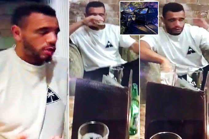 DailyMirror's tweet image. EXCLUSIVE: Derby footballer Mason Bennett filmed being sick in pub toilet hours before drink-drive smash mirror.co.uk/sport/football…