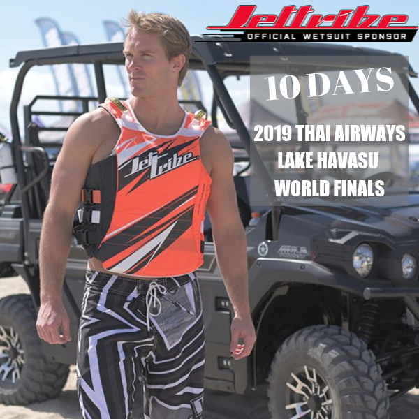 Jettribe's tweet photo. Countdown to Havasu - Looking forward to seeing our PWC Community friends and family!
.
.
.
.
#jettribe #jettriberacing #pwc #jetski #jetskidaily #jettribe2019 #jettribelifestyle #kawasaki #seadoo #yamaha #havasuworldfinals #ijsba #2019worldfinals https://t.co/Sgk2ytFaSK