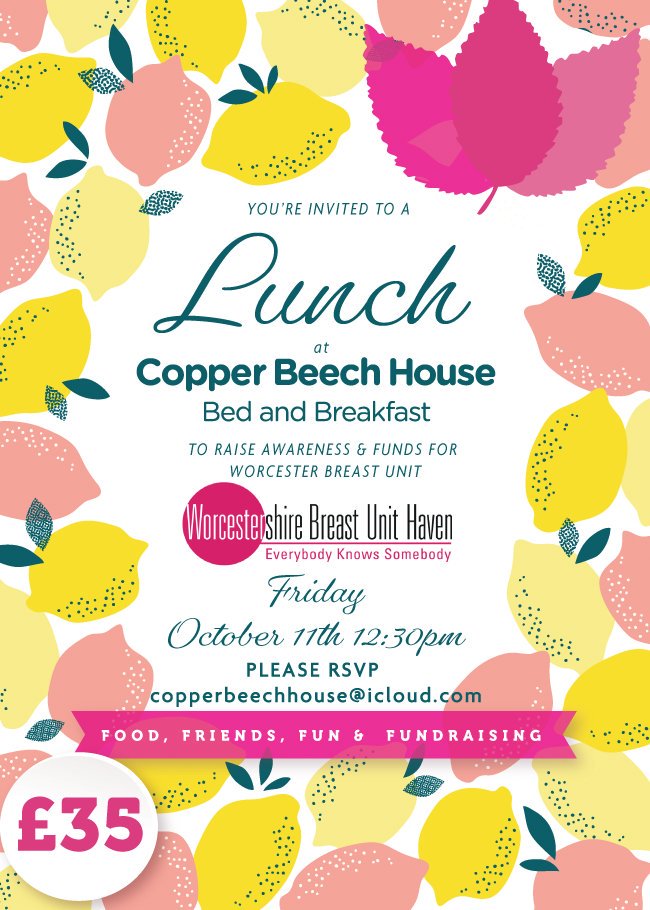 <a href="/PeppesMalvern/">Becky</a> kindly donated a voucher for a meal to our lunch on 11th October. Thank you so much. Some great support for <a href="/wbuhaven/">Worcs Breast Unit</a> lunch <a href="/copperbeechhse/">The Next Adventure</a> #WorcestershireHour #MalvernHillsHour #breastcancerawareness