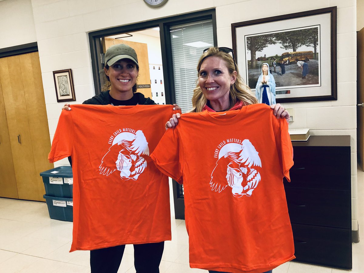 FalconFeat's tweet photo. We encourage everyone to wear an orange shirt on Monday. We wear orange to commemorate the residential school experience of First Nations peoples, to witness &amp; honour the healing journey of the survivors &amp; their families, &amp; commit to the ongoing process of reconciliation https://t.co/M9IpNQFZPC