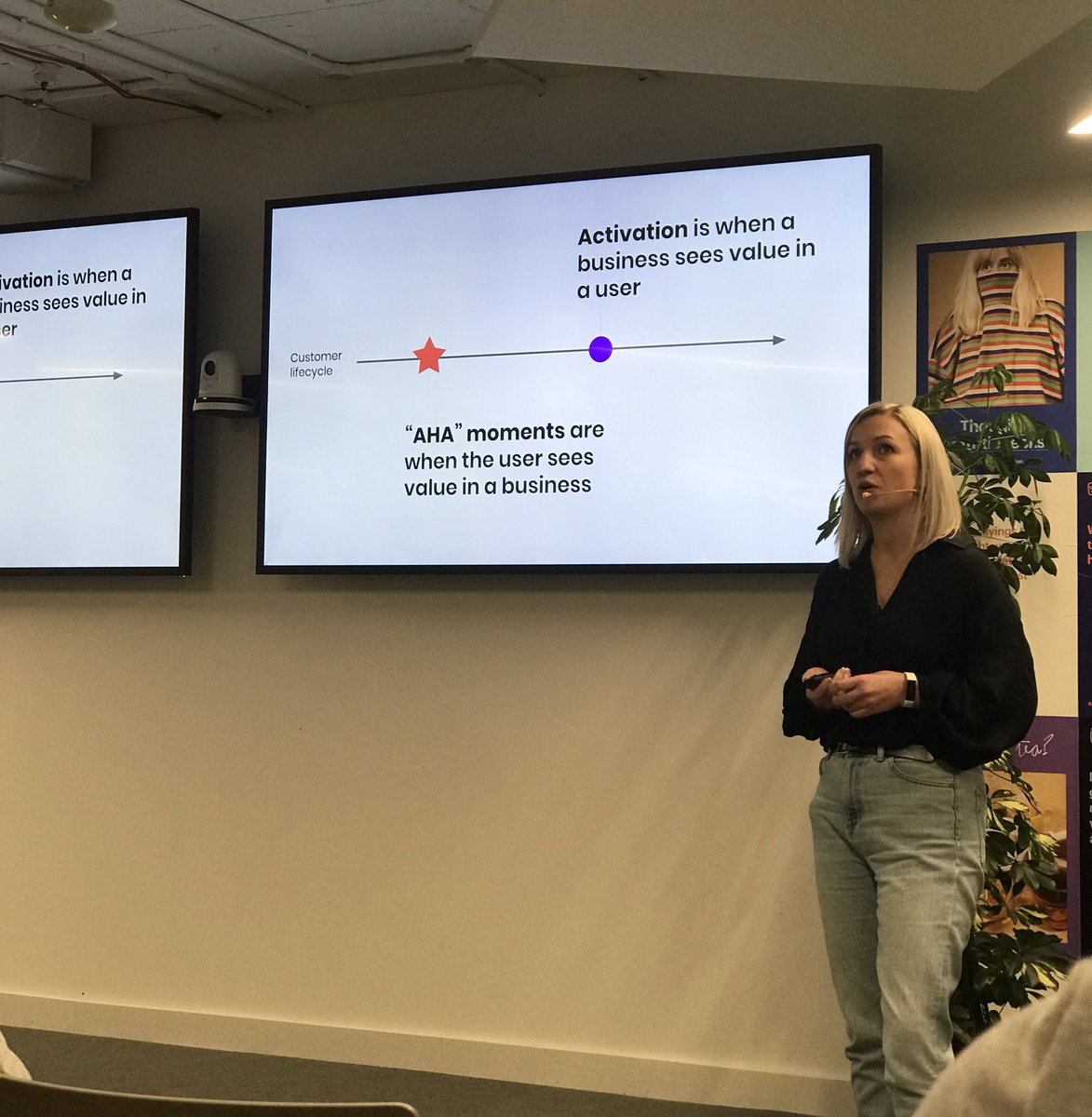 Great talk on AHA moments from <a href="/Lynsey_Duncan/">Lynsey Duncan</a>  at #buildingintercom (from a fellow Ballymena area native)