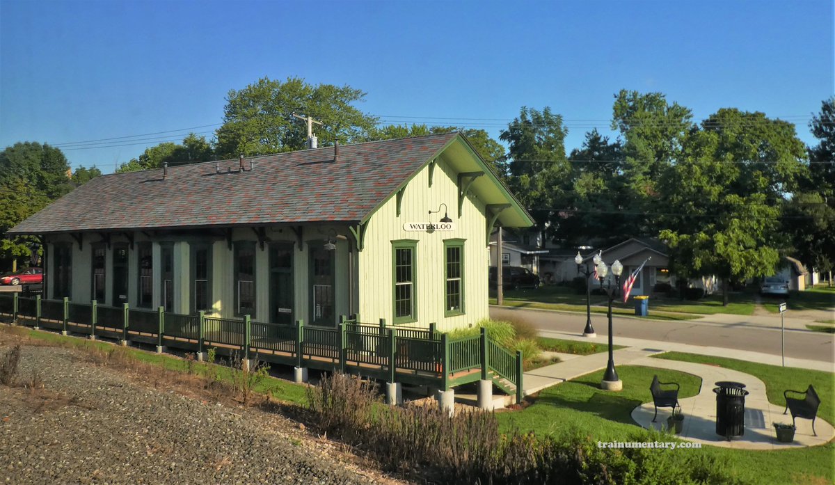 Architectural Antique - This quaint little train depot still serves the town of Waterloo, IN.