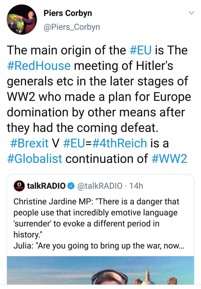 Ongoing thread about Holocaust as metaphor, here is a particularly nasty one calling the EU The Fourth Reich.  #CrankConspiracyTheorist