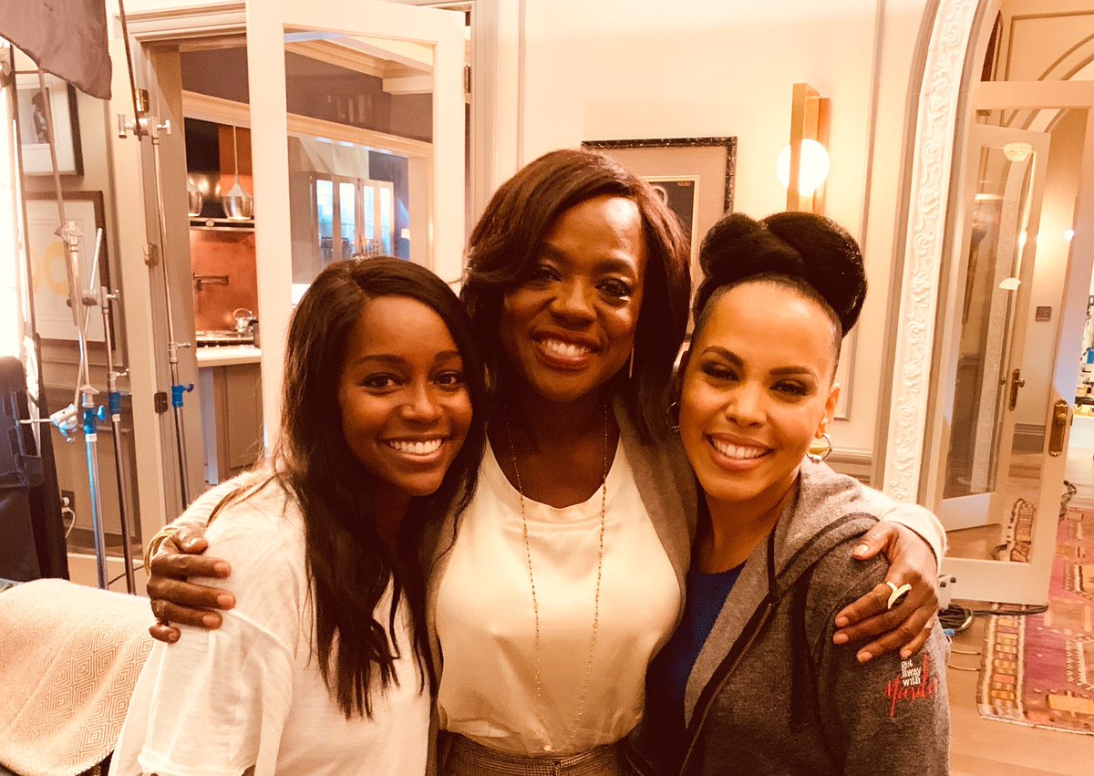ajanaomi_king's tweet photo. Look how excited we are for tonight’s episode!!! Get ready for the premiere of our FINAL SEASON 😱
#HTGAWM https://t.co/VYjdVa3eZl