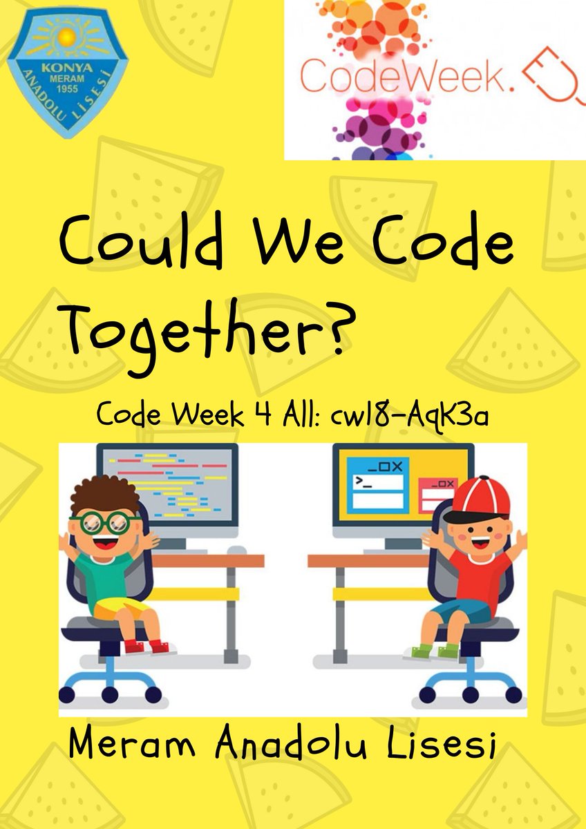 MeramAnadolu42's tweet image. We are in with 2 different activities #codeweek19 #code4all @eun @CodeWeekEU @tcmeb @ziyaselcuk @konyamem @SeyitAliBuyuk @servetal61 @meramMEM @mustafakoca42 @KonyaMEMproje #2023içinkonyaelelekodluyor