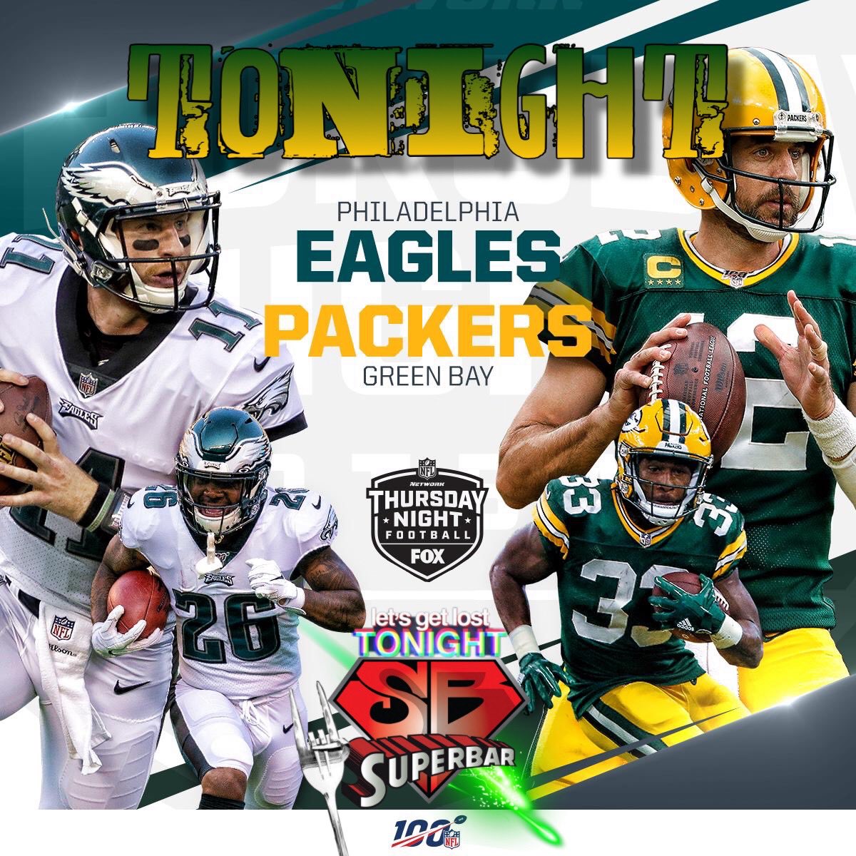 elsuperbarpr's tweet photo. ⁣🙌🏽𝗡𝗙𝗟 𝗦𝗲𝗮𝘀𝗼𝗻 𝗶𝘀 𝗢𝗡🏈✨𝗪𝗘𝗘𝗞4️⃣ 
𝕿𝖍𝖚𝖗𝖘𝖉𝖆𝖞 𝕹𝖎𝖌𝖍𝖙 𝕱𝖔𝖔𝖙𝕭𝖆𝖑𝖑⠀
Eagles @ Packers 8:20 PM⠀
BEST food • AWESOME Happy Hour ⁣⁣⁣
WE talk Sports #WEtheSUPERS 🍻⁣⁣⁣⠀
#ALLHeroesSpot ⁣⁣⁣#ROCKandSPORT
FOOD✮DRINKS✮ROCK ROLL🎶🎸⁣⁣⁣
#BeSUPER😎 https://t.co/UcSvpBYEuA