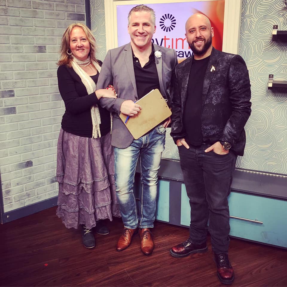 dylanblackradio's tweet photo. There are some exciting things in the works for these two, including the upcoming Shadowfest! See the repeat at 6pm tonight! With Brigitte Boulay and Christopher Lord @daytimeottawa #Ottawa #RogersTV Cable 22 @rogersottawa22 #Shadowfest https://t.co/wqFCIk1QQk