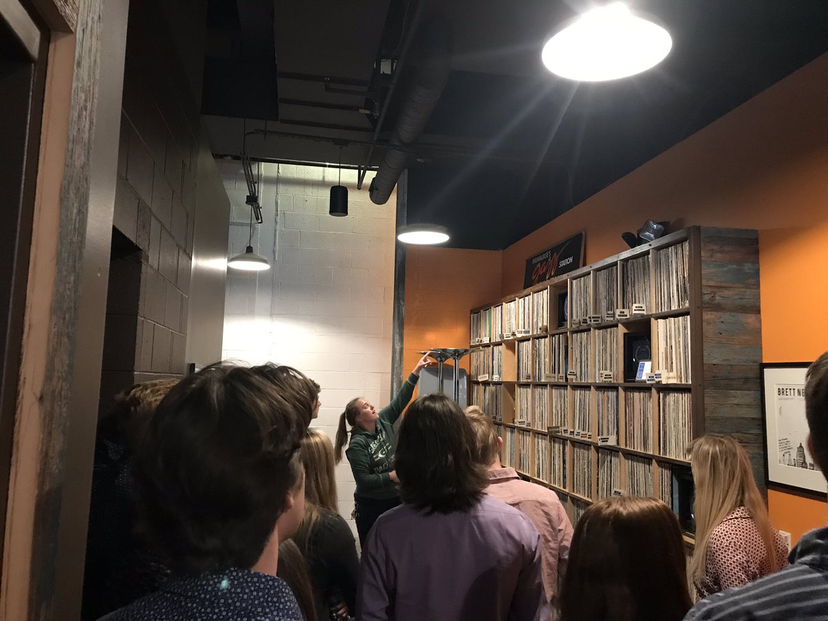 Learned a ton about community relations, marketing, and so much more from our tour <a href="/RadioMilwaukee/">Radio Milwaukee</a>! Thank you Maddie and Erin for an awesome experience!!
