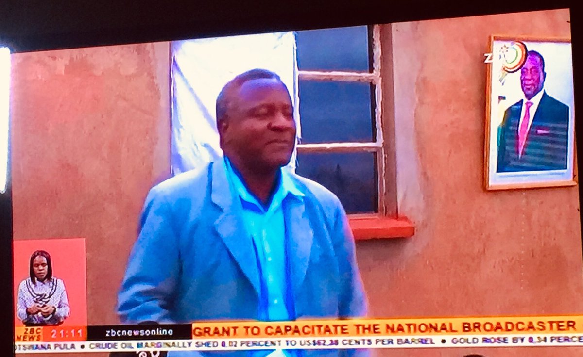 CitizenWakura's tweet photo. CDE Ndlovu died in Gwanda South. Shocking on his Walls hanged is the picture of ED. Why? this Freedom Fighter died a poor man. @ProfJNMoyo @ZimEye @daddyhope @mawarirej while some are driving jets  with many farms but a driver #matemadanda enjoys #Zimbabwe https://t.co/d8vymgVq6f