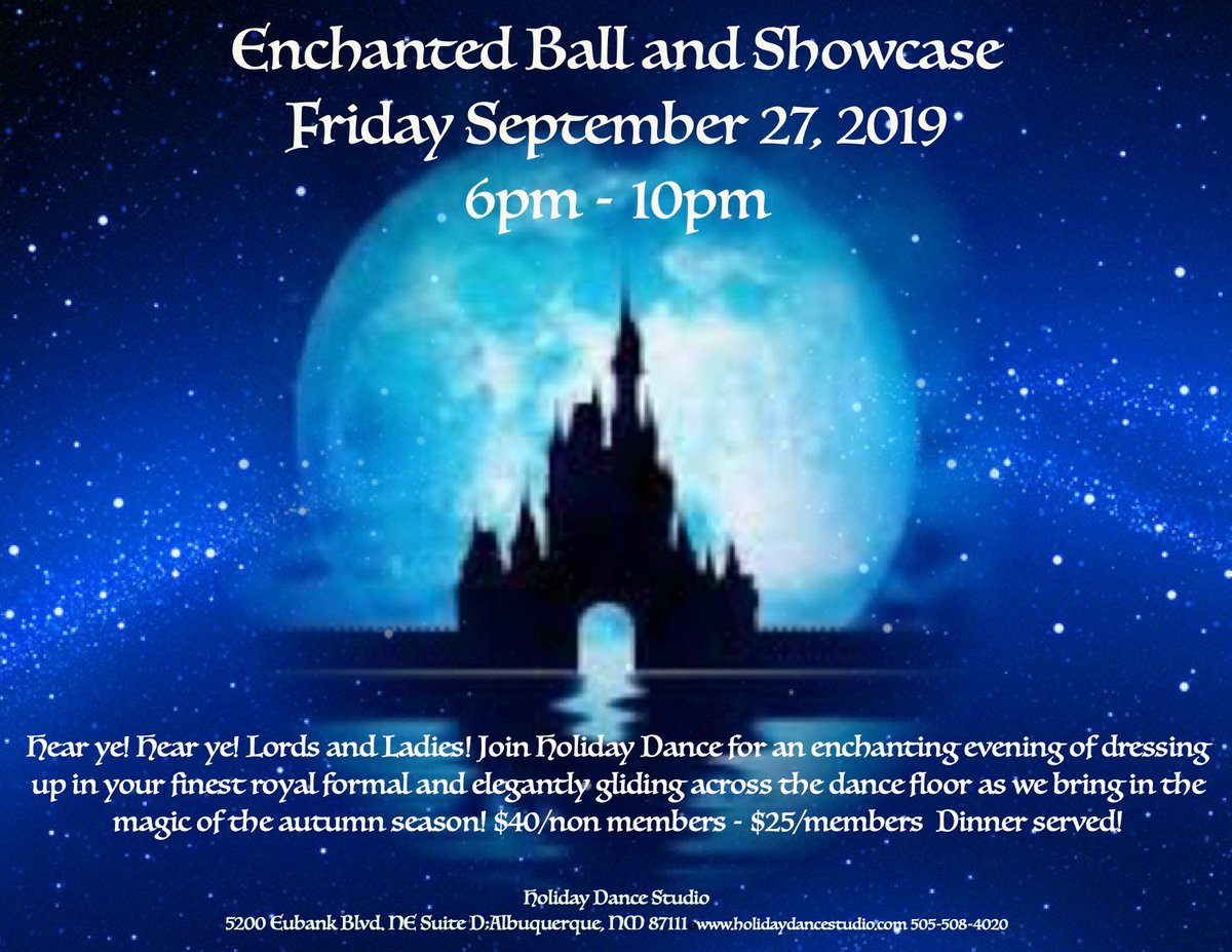 promenadeabq's tweet photo. Tomorrow Night! Get all dolled up and enjoy an enchanted evening of dinner &amp; dancing with our friends over at Holiday Dance Studio, Inc. Bring your friends or go solo- there are always plenty of folks to dance with! Have a ball! Click here for more info: https://t.co/Nu1wMhK9oX https://t.co/2nNGpiluud