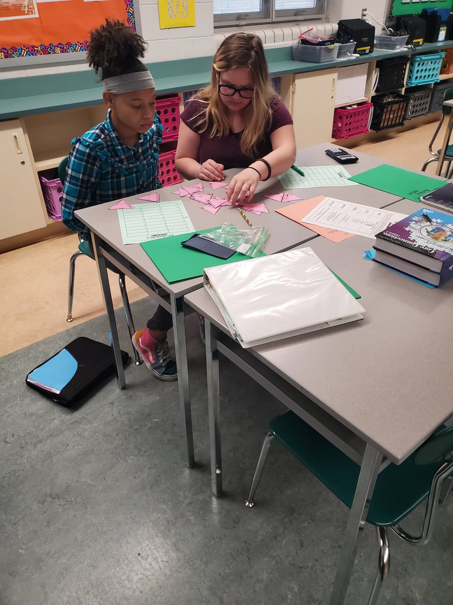 Using what we have learned about Probability to solve a tarsia puzzle during Bulldog Block.  #wyproud