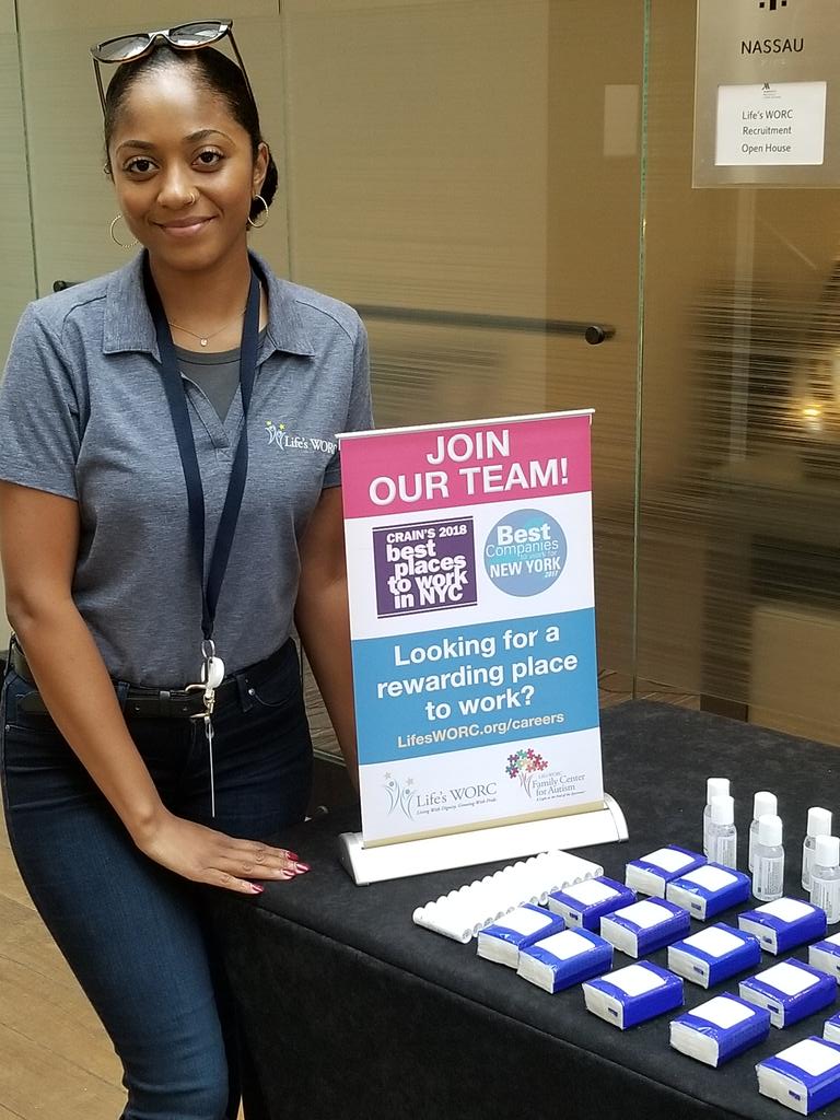 RoseannGreco16's tweet photo. Life's WORC is hosting a Recruitment Open House at the Melville Marriott. Come see us today from 3 - 7pm if you are looking for a rewarding job and great place to work! #greatplacetowork #rewardingjobs #DSP https://t.co/IKNSRSJyTh