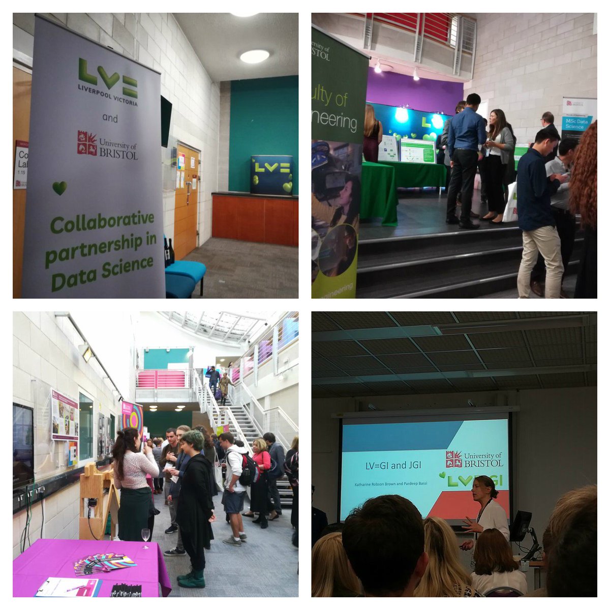 JGIBristol's tweet photo. Great evening celebrating the opening of the new @lv offices in @BristolUniEng housing their team of #DataScientists as part of the partnership between LV= and @BristolUni. Looking forward to future collaborations! https://t.co/Ms08SIBnrj
