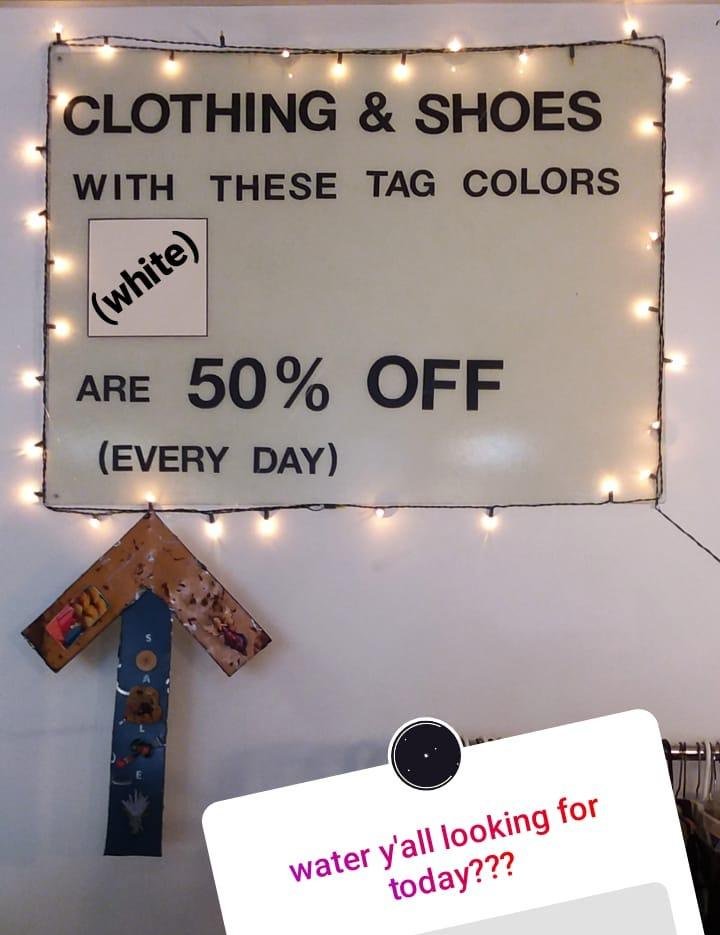 CircleRVA's tweet photo. TWEET US: What are you looking for? Message us on Twitter or pop over to our Instagram (circle_rva) and ask away! Also Clothes &amp; Shoes with white tags are #halfoff Everyday!!! https://t.co/FVr7BhbmtQ