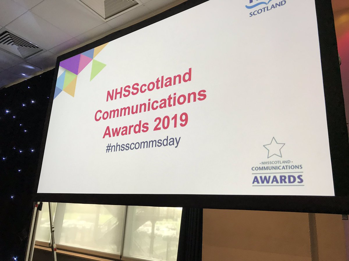 Delighted to be awarded Best Partnership Campaign for the  #NHSScot70 campaign at the NHSScotland Communications Awards today. Thank you to everyone involved 🙏 #NHSSCommsDay