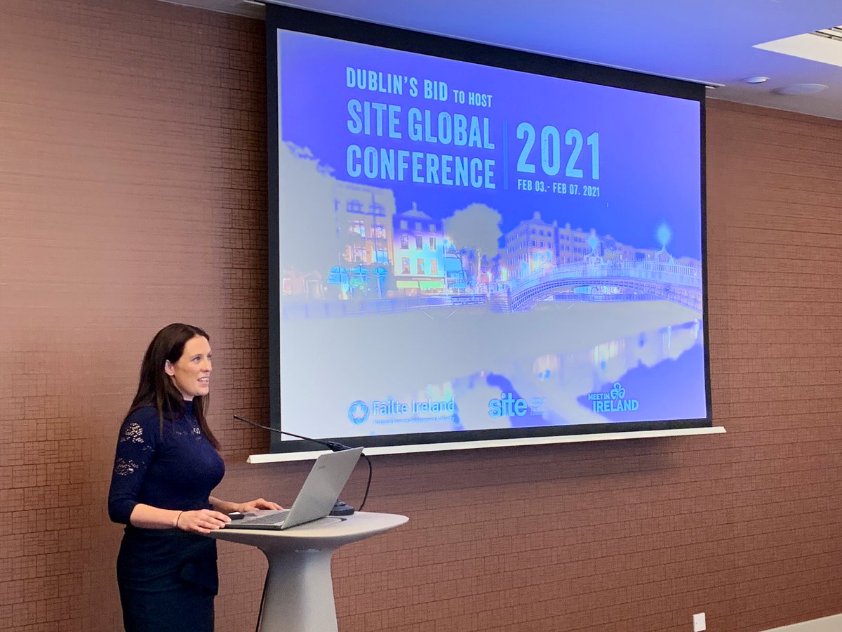 #SiteIreland board member <a href="/marycollins1980/">marycollins</a> briefing our chapter members today in the brand new <a href="/HyattCentricDub/">Hyatt Centric The Liberties Dublin</a> hotel about the 2021 <a href="/SITEGlobal/">SITE</a> Conference which will be held here in #Dublin! <a href="/Failte_Ireland/">Fáilte Ireland</a> <a href="/MeetInIreland/">Meet in Ireland</a> #SiteUnite #Site2021